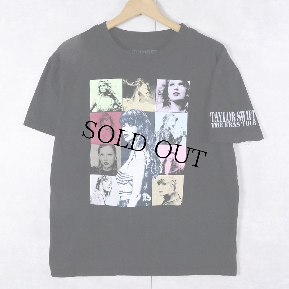画像1: TAYLOR SWIFT "THE ERAS" シンガーソングライター ツアープリントTシャツ BLACK L (1)