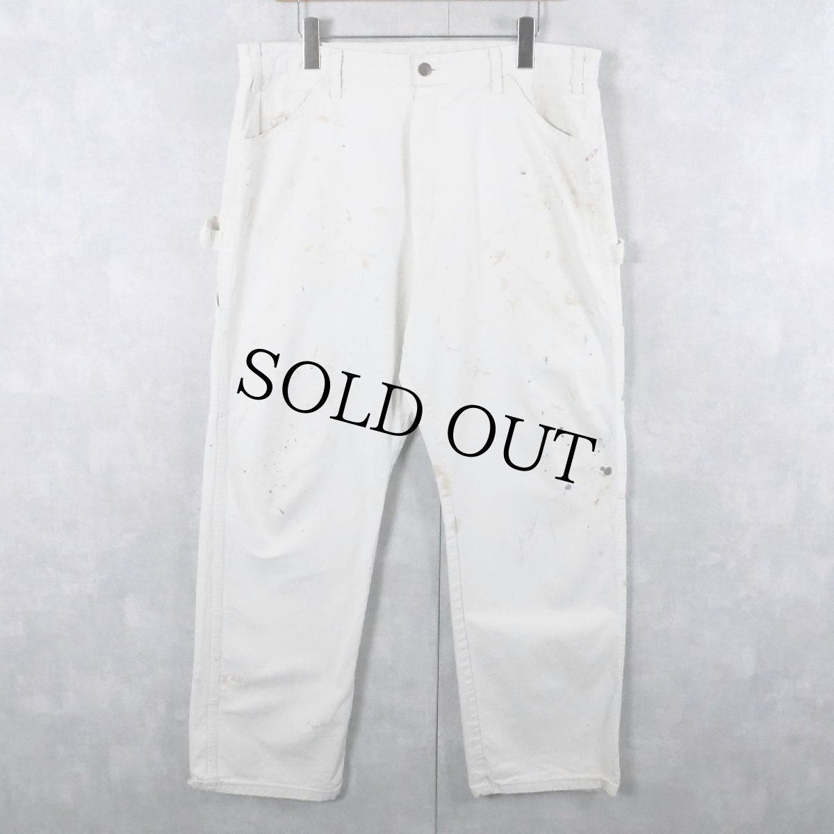 画像2: Dickies ペンキペイント ペインターパンツ W37 (2)