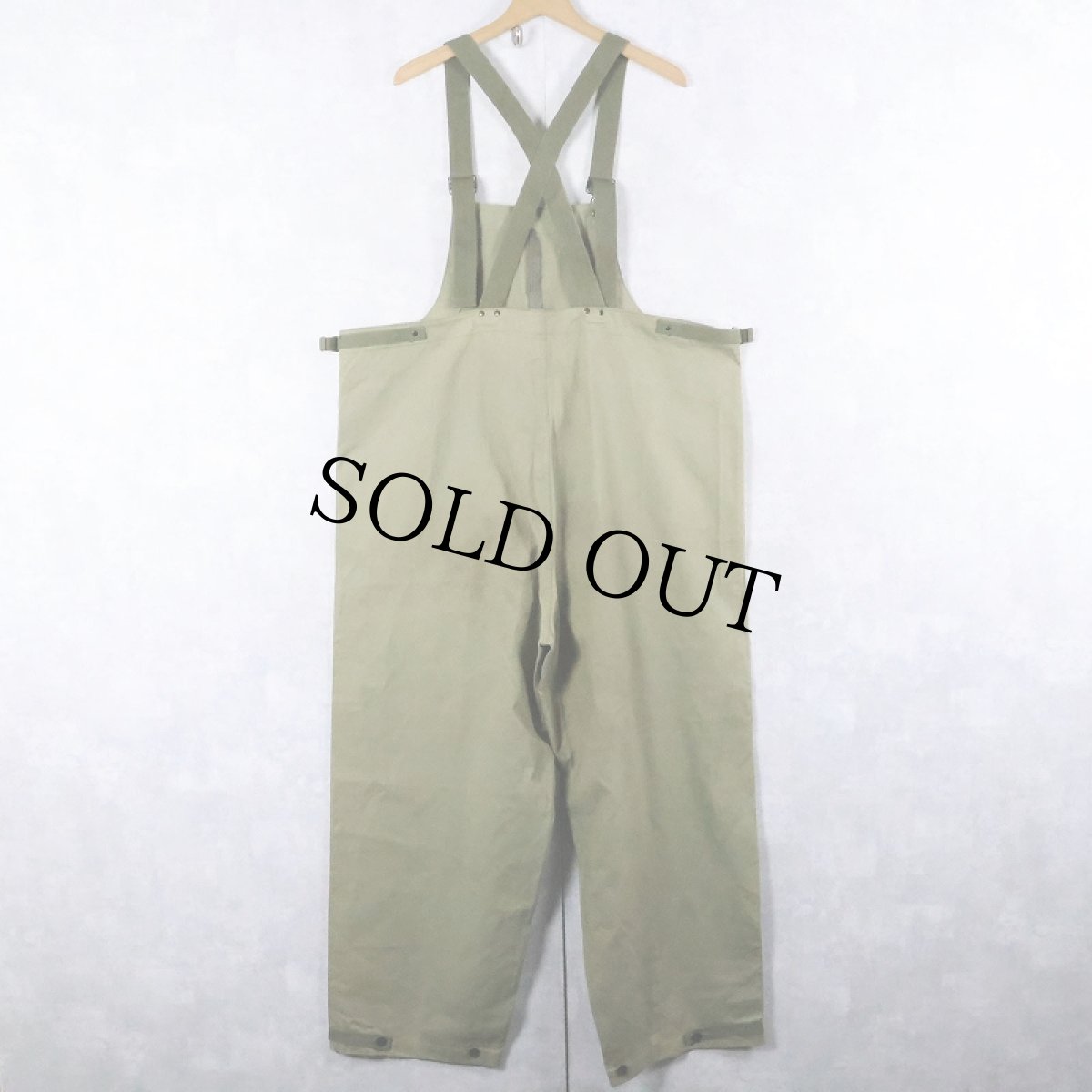 画像2: 40's U.S.NAVY N-2 レインデッキパンツ MEDIUM (2)