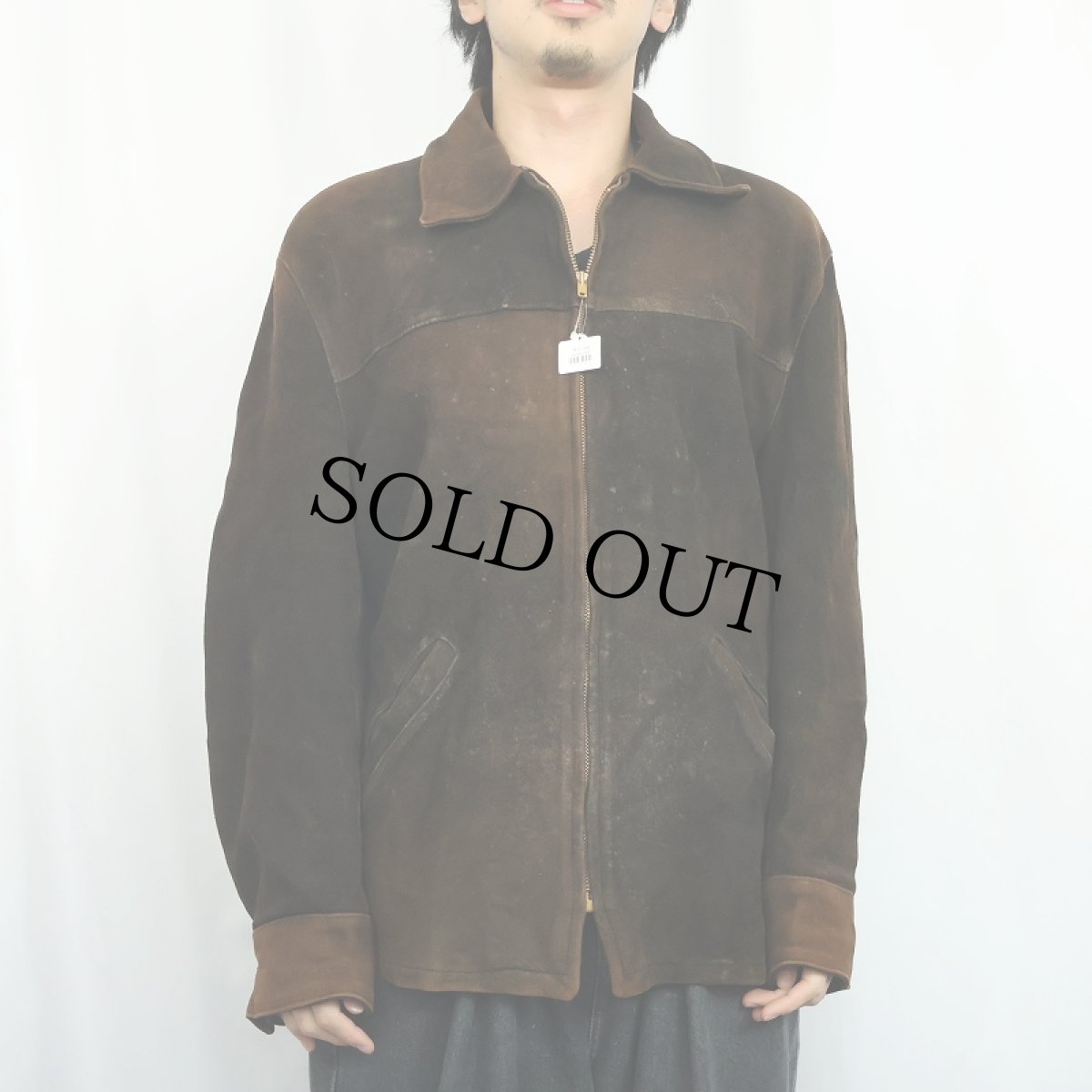 画像2: 50〜60's Mid-Western スエードレザージャケット SIZE42 (2)