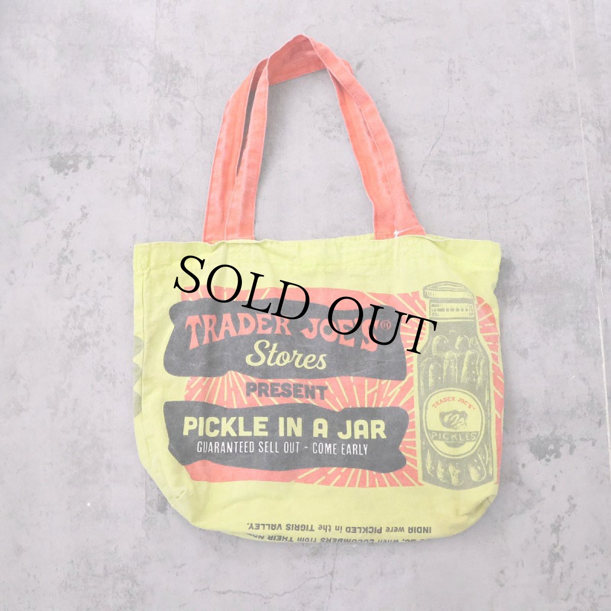 画像1: TRADER JOE'S USA製 コットントートバッグ (1)