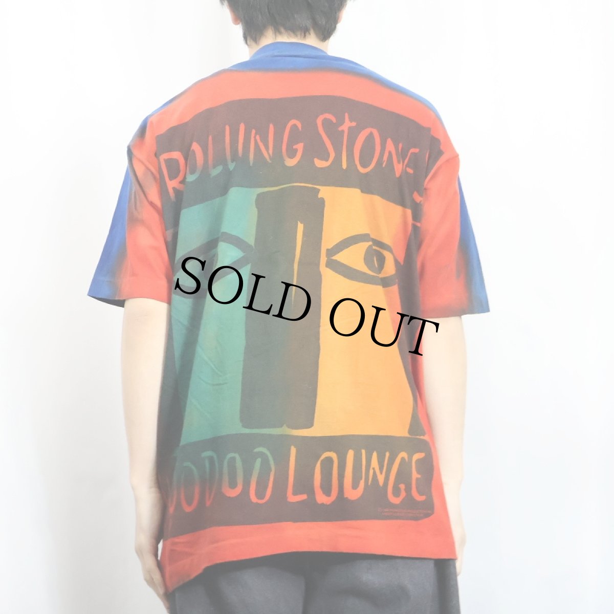 画像3: 90's THE ROLLING STONES USA製 "VOODOO LOUNGE" ロックバンド タイダイTシャツ XL (3)