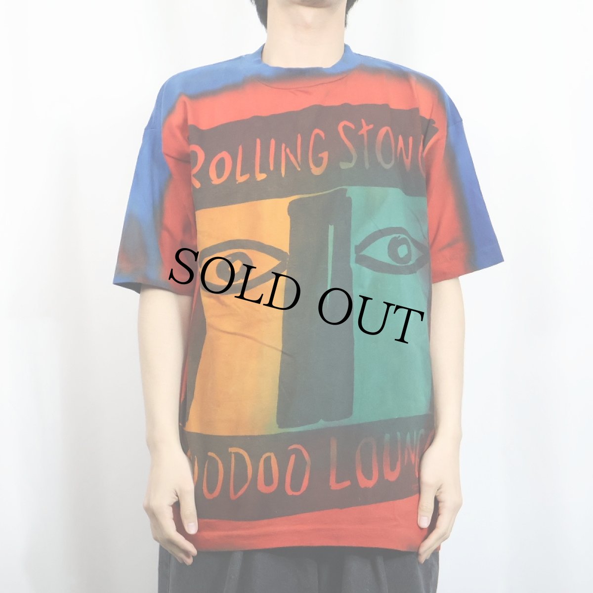 画像2: 90's THE ROLLING STONES USA製 "VOODOO LOUNGE" ロックバンド タイダイTシャツ XL (2)