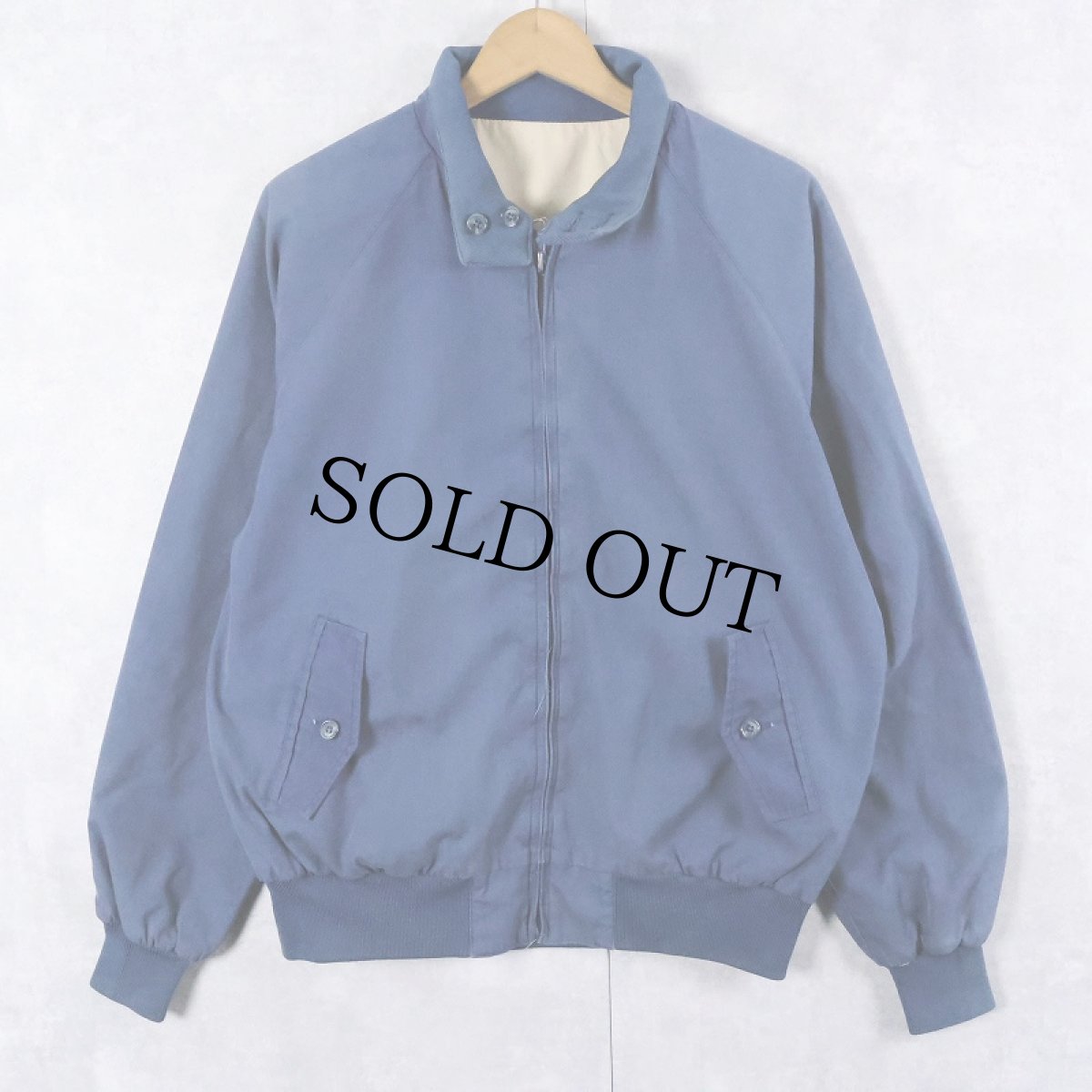 画像1: 80〜90's Eddie Bauer リバーシブル コットン×ポリエステルスイングトップ M (1)