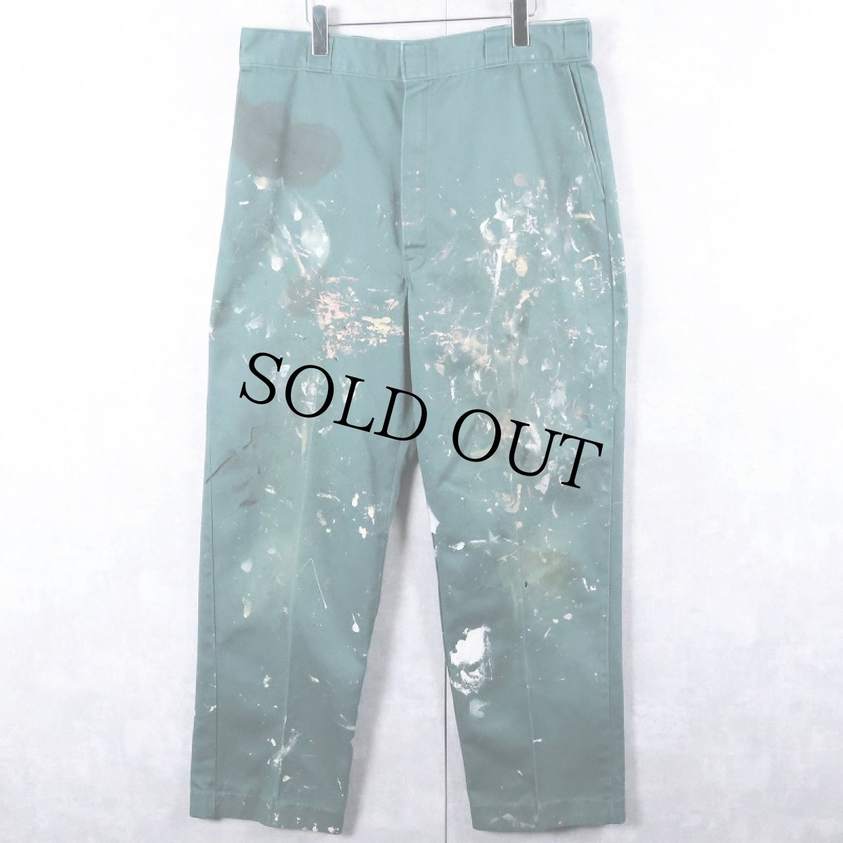 画像1: 80's Dickies USA製 ペンキペイント 874 ワークパンツ W36 (1)