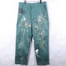 画像1: 80's Dickies USA製 ペンキペイント 874 ワークパンツ W36 (1)