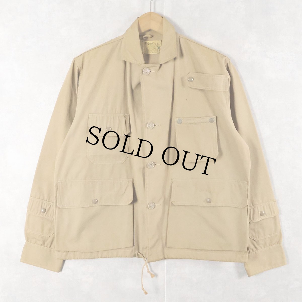 画像1: 40's Congress コットンポプリン フィッシングジャケット (1)