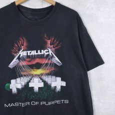 画像1: METALLICA "MASTER OF PUPPETS" ヘヴィメタルバンドTシャツ BALCK XL (1)