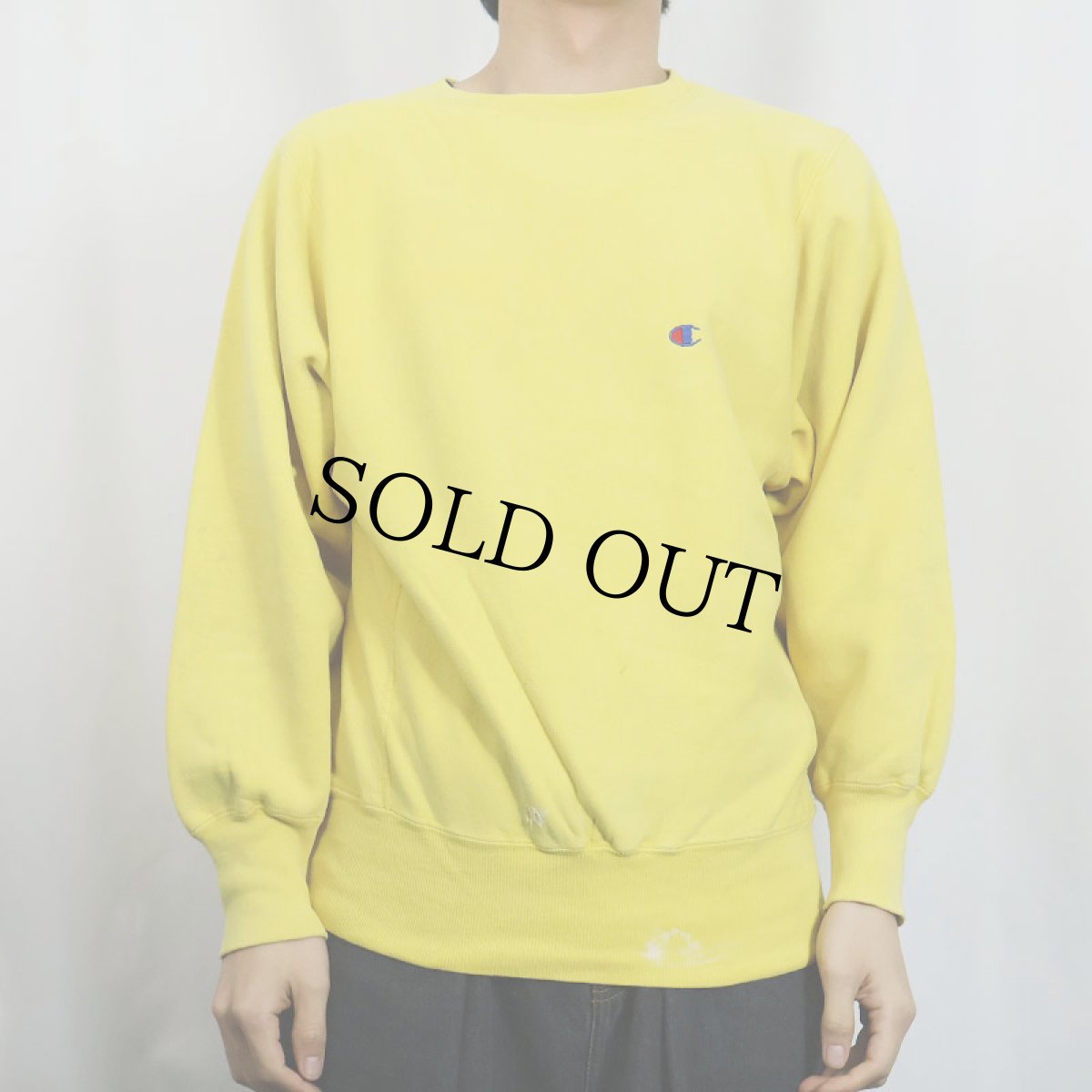 画像2: 90's Champion REVERSE WEAVE USA製 目付きスウェット M (2)