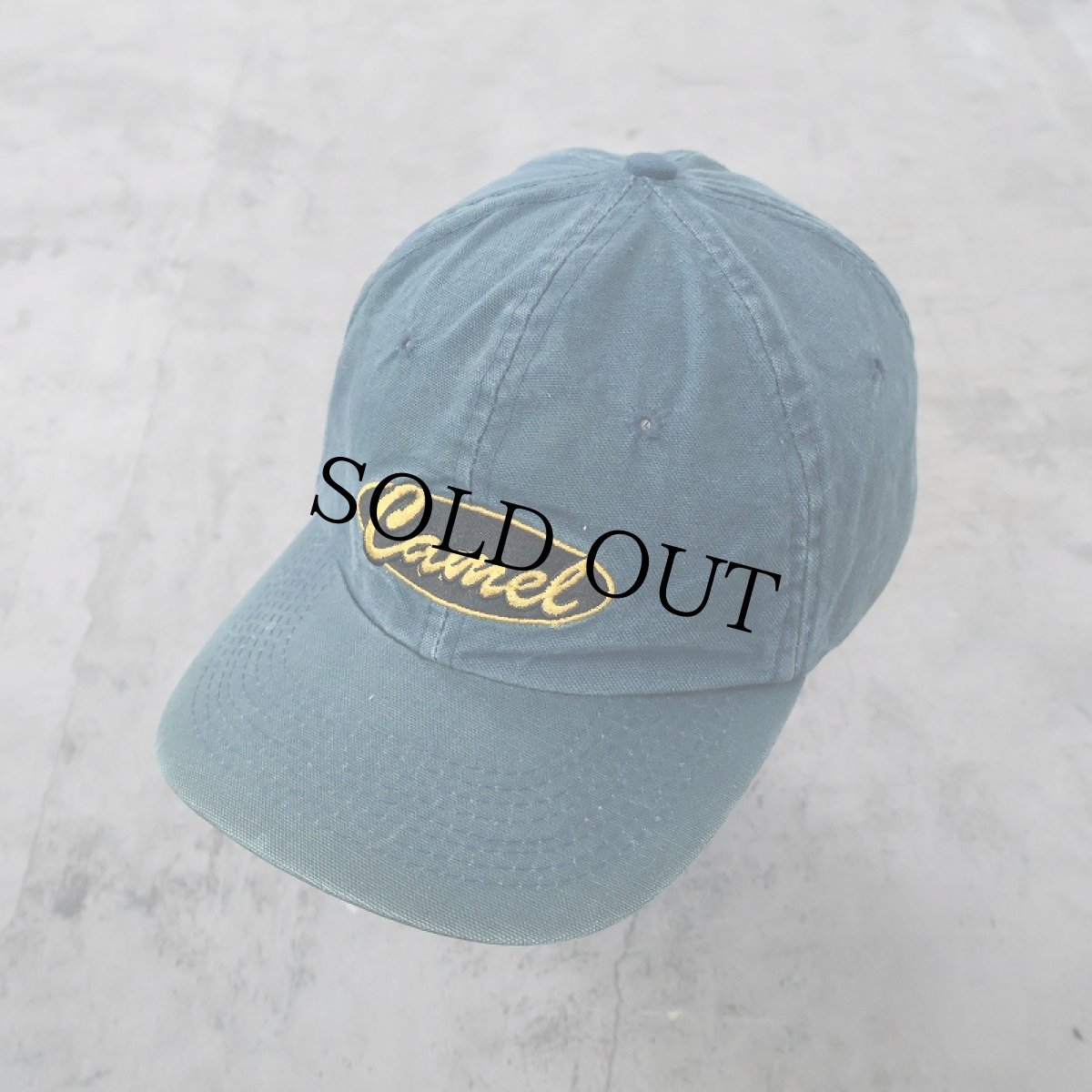 画像1: CAMEL タバコ企業 ロゴ刺繍 コットンキャップ NAVY (1)