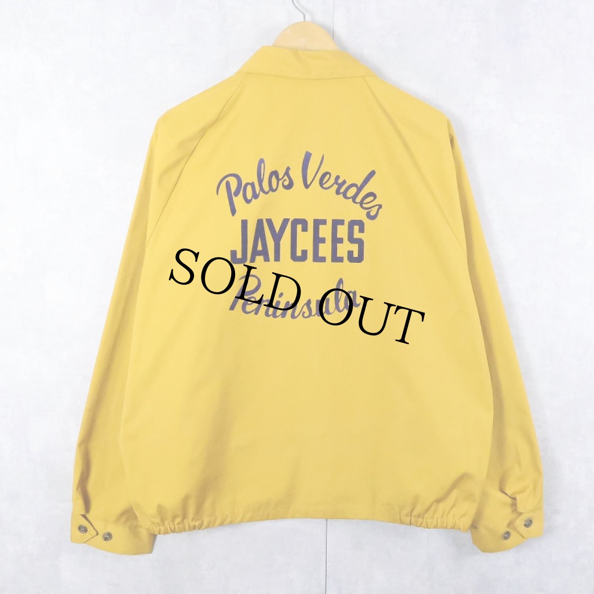 画像1: 60's Collegiate-Pacific "JAYCEES" フロッキープリント ドリズラージャケット XL (1)