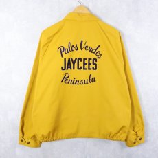 画像1: 60's Collegiate-Pacific "JAYCEES" フロッキープリント ドリズラージャケット XL (1)