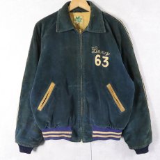 画像2: 60's MAPLE Mfg.Co. "QUAKERTOWN PANTHERS" チェーン刺繍 コーデュロイスタジャン SIZE40 (2)