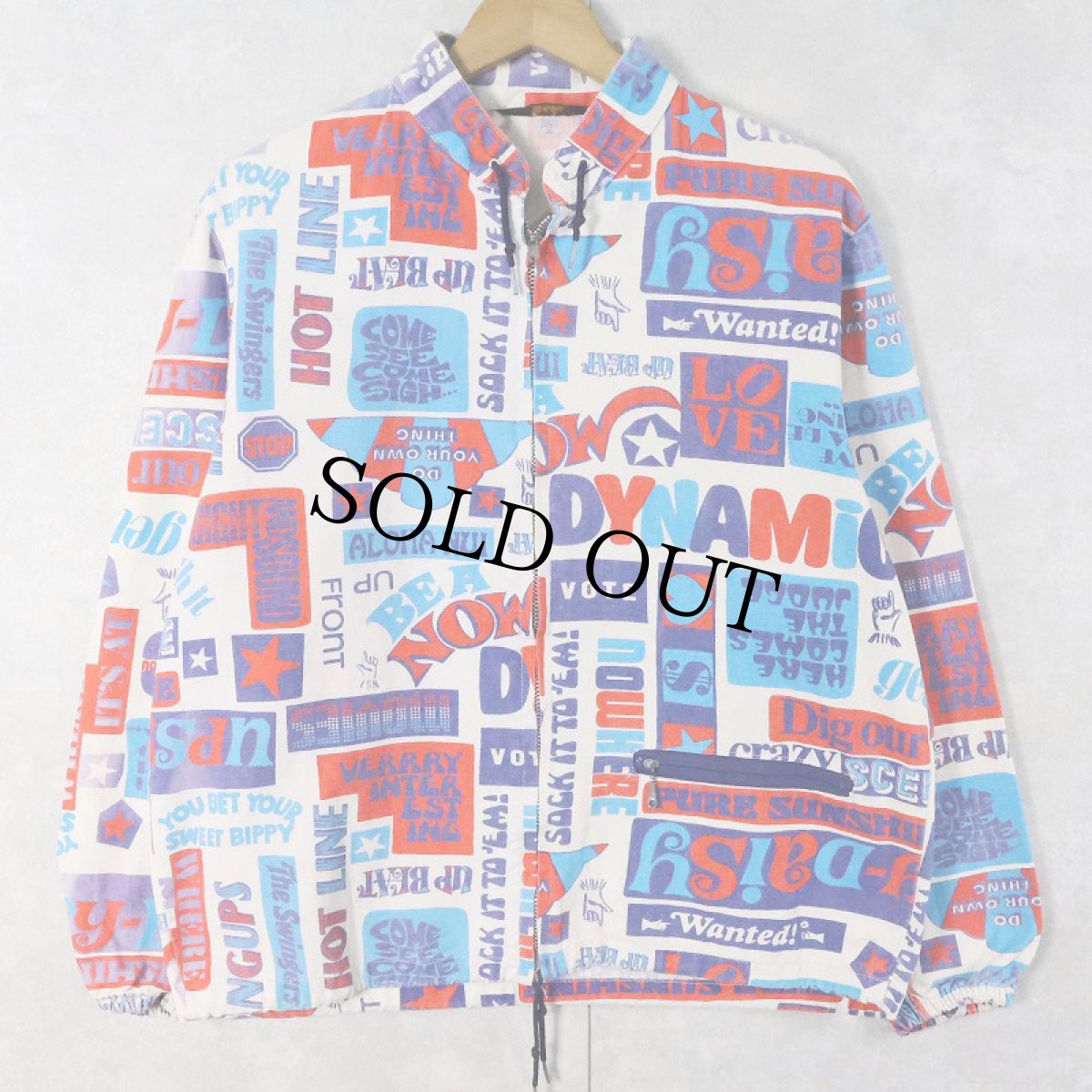 画像1: 60〜70's Sir Jac ポップアート 総柄コットンジャケット M (1)