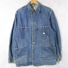画像1: 60's Lee 91-J デニムカバオール SIZE36 (1)