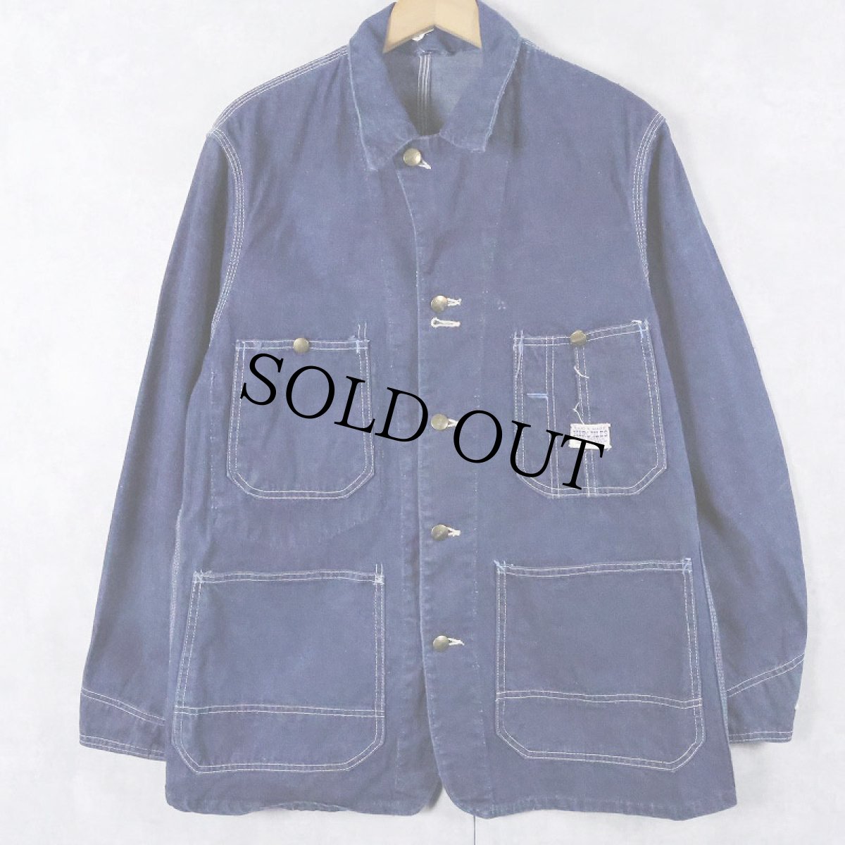 画像1: 60's HERCULES バットダイ デニムカバーオール (1)