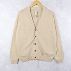 画像1: L.L.Bean コットンニットカーディガン L (1)