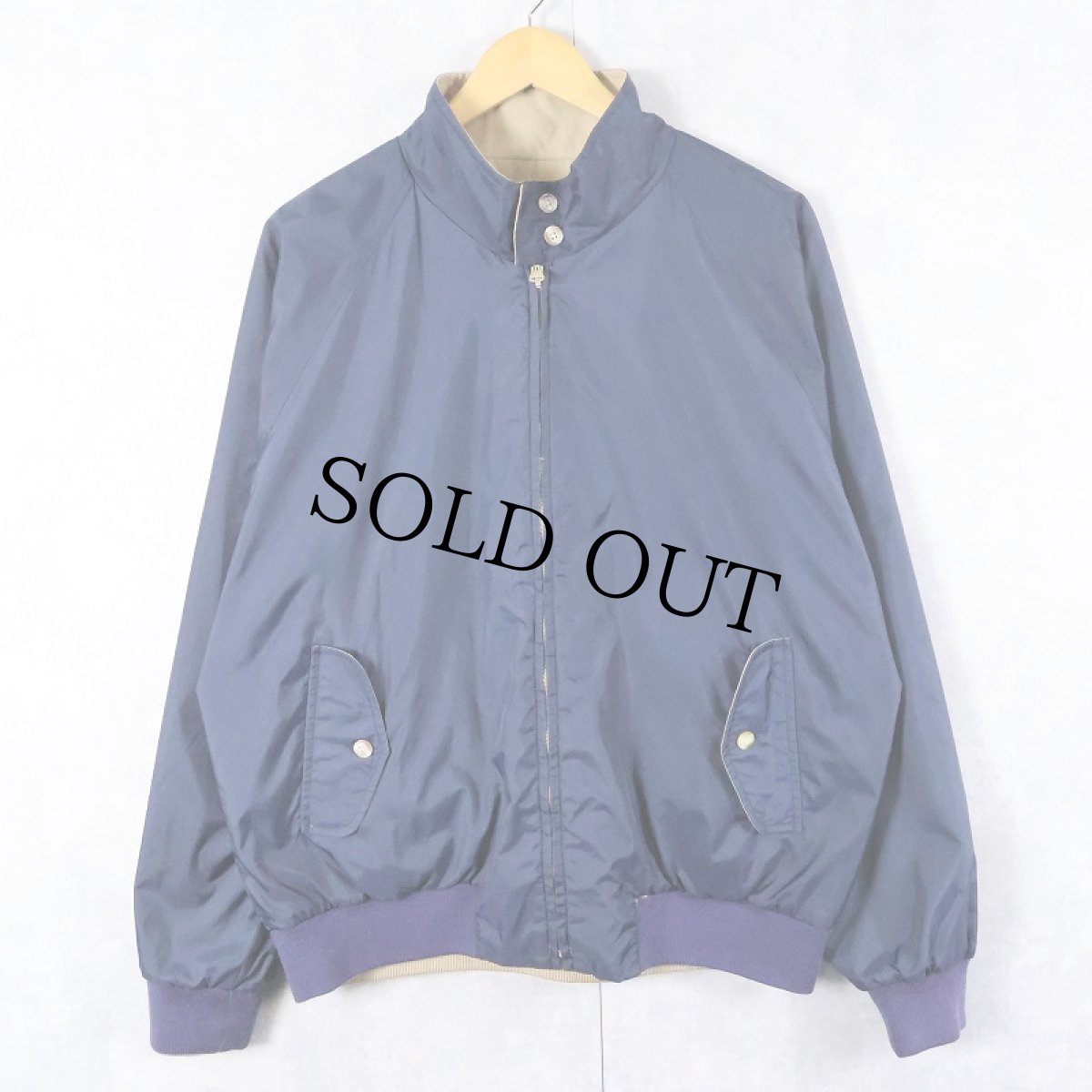 画像2: 80〜90's LANDS' END リバーシブル スイングトップ L (2)