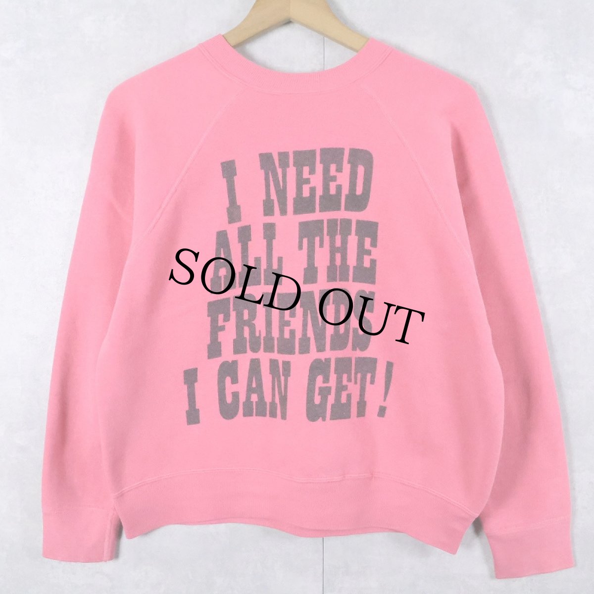 画像2: 60's SPRUCE SNOOPY USA製 "CHARLIE BROWN" 染み込みプリントラグランスウェット M (2)