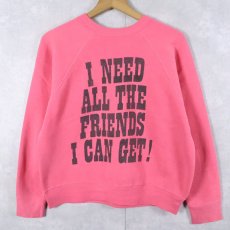 画像2: 60's SPRUCE SNOOPY USA製 "CHARLIE BROWN" 染み込みプリントラグランスウェット M (2)