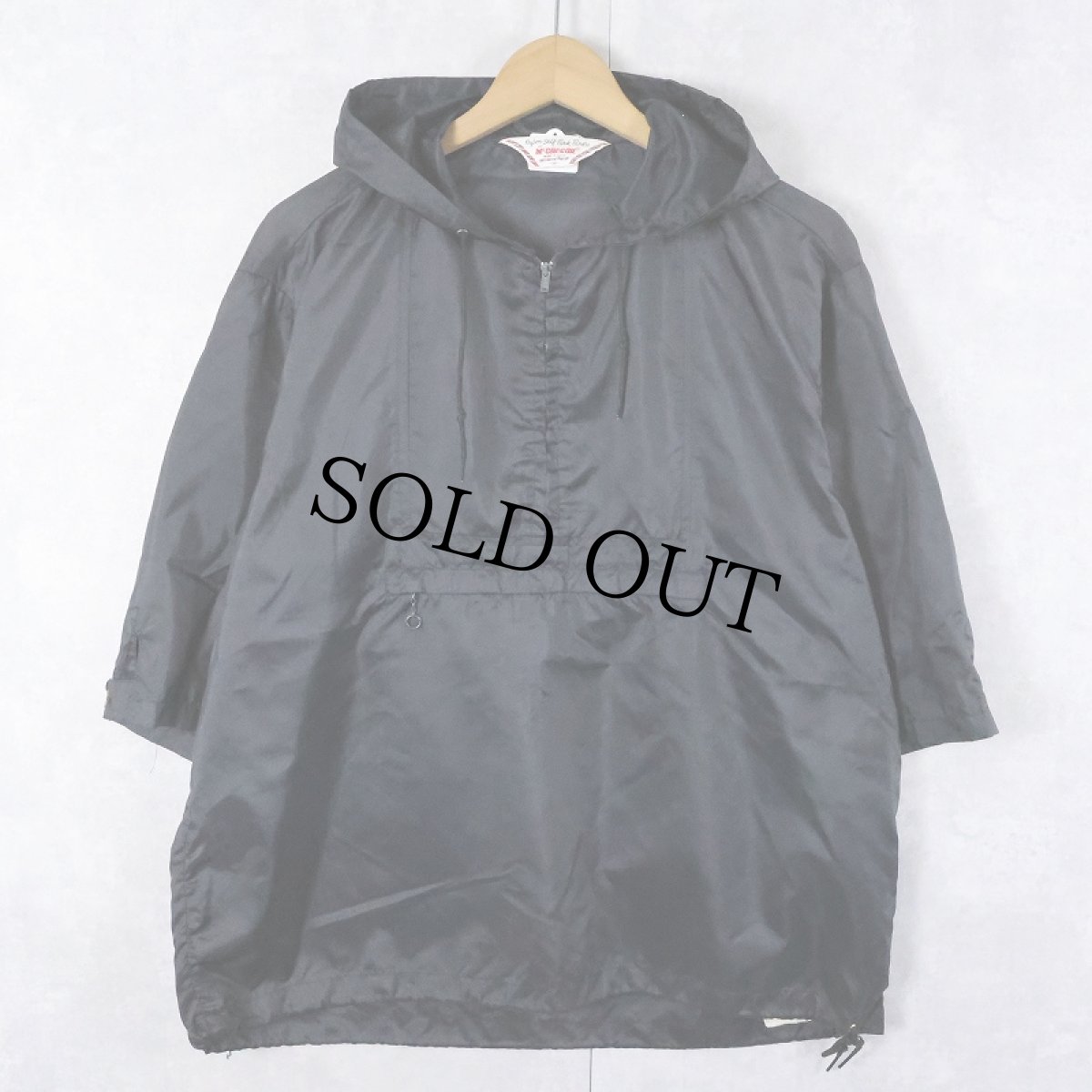 画像1: 60's McGREGOR USA製 "Nylon Self-Park Parka" ナイロンアノラックパーカー BLACK M (1)