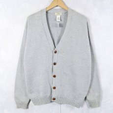 画像1: L.L.Bean コットンニットカーディガン L (1)