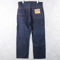 画像1: 50〜60's FULL CUP USA製 デニムペインターパンツ DEADSTOCK W36 (1)