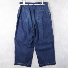 画像2: 40's WWII U.S.NAVY M-45 デニムトラウザーズ W32 (2)