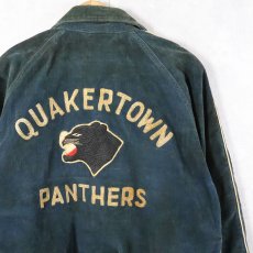 画像1: 60's MAPLE Mfg.Co. "QUAKERTOWN PANTHERS" チェーン刺繍 コーデュロイスタジャン SIZE40 (1)