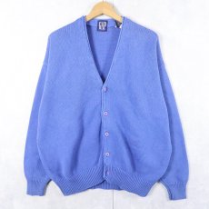 画像1: 90's GAP コットンニットカーディガン XL (1)