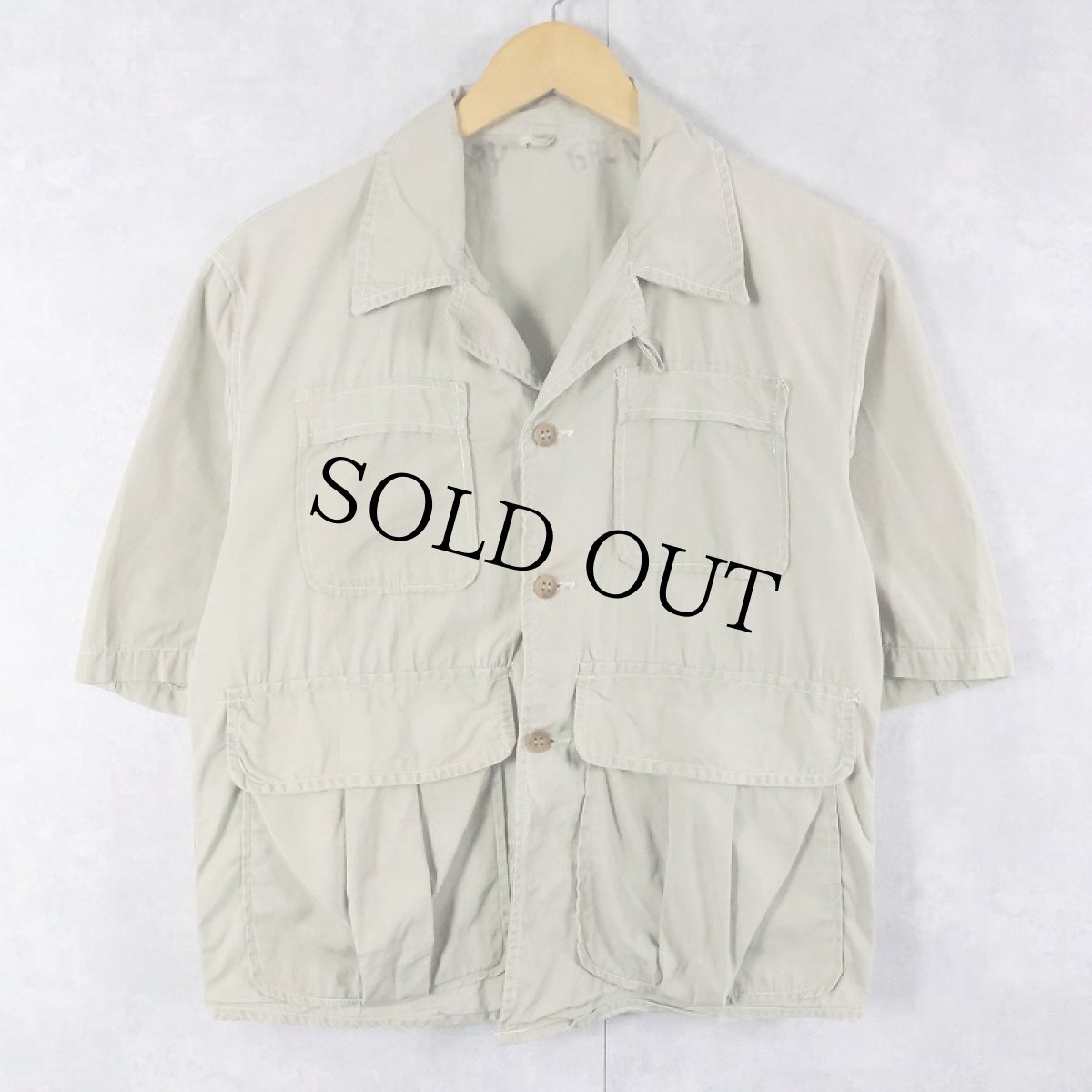 画像1: 50's American Field オープンカラー ハンティングシャツジャケット (1)