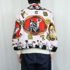 画像3: 80's〜 CAPUCCI CREATIONS 総柄 ポリエステルジップジャケット (3)