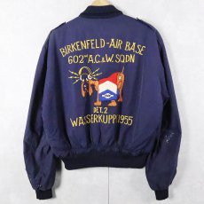 画像1: 50's U.S.AIR FORCE "BIRKENFELD-AIR BASE" 刺繍入り スーベニアジャケット SIZE48 (1)