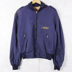 画像2: 50's U.S.AIR FORCE "BIRKENFELD-AIR BASE" 刺繍入り スーベニアジャケット SIZE48 (2)