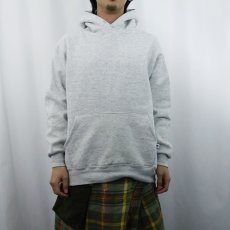 画像2: 90's RUSSELL ATHLETIC USA製 無地スウェットフーディー XL (2)
