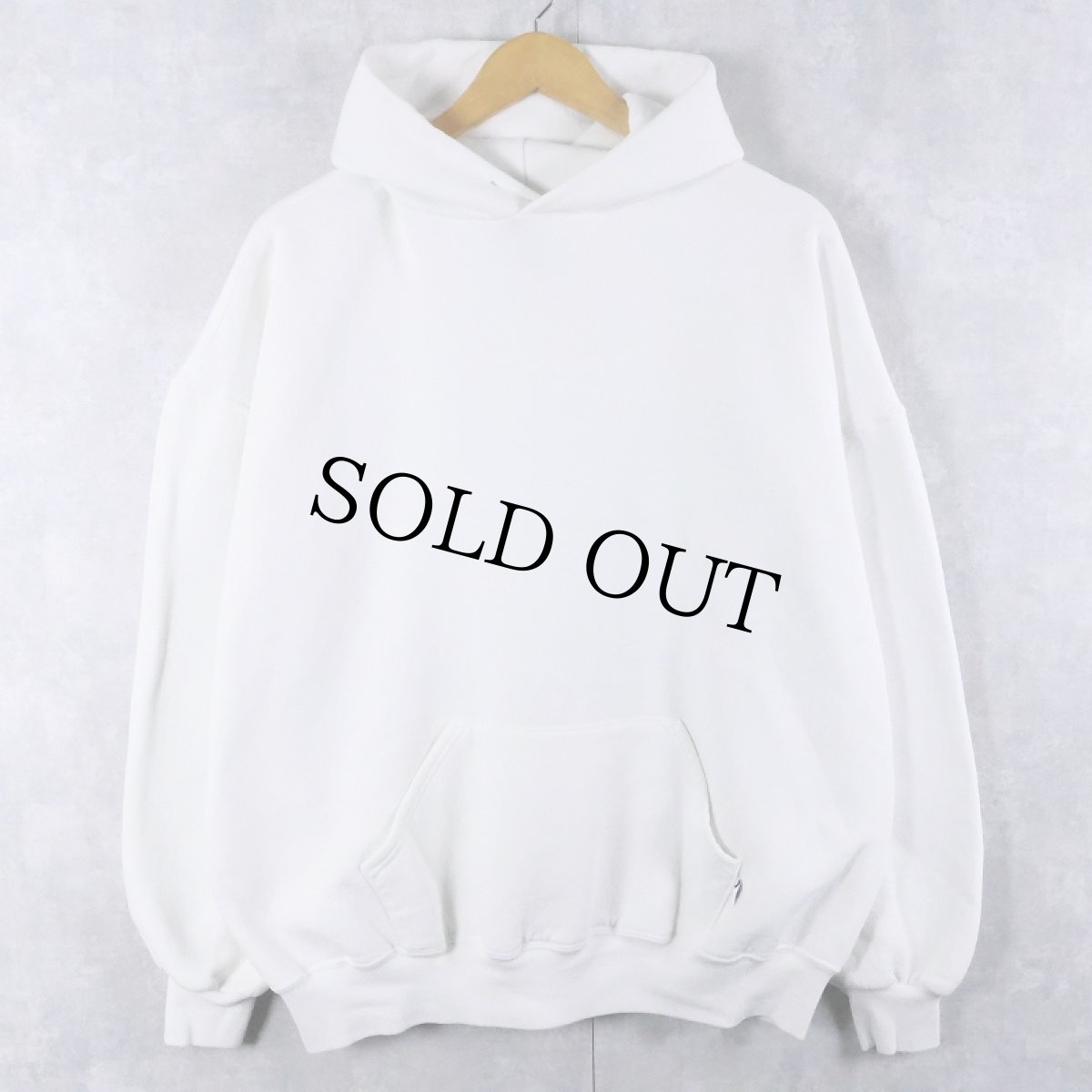 画像1: 90's RUSSELL ATHLETIC USA製 無地スウェットフーディー XXL (1)