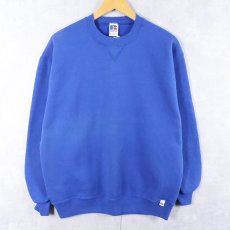 画像1: 90's RUSSELL ATHLETIC USA製 前V 無地スウェット L  (1)