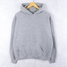 画像1: 80's RUSSELL ATHLETIC USA製 無地スウェットフーディー L (1)