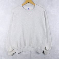 画像1: 90's RUSSELL ATHLETIC USA製 前V 無地スウェット L  (1)