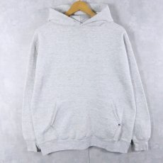 画像1: 90's RUSSELL ATHLETIC USA製 無地スウェットフーディー XL (1)