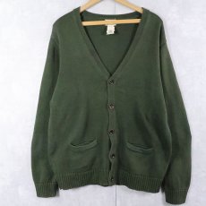 画像1: L.L.Bean コットンニットカーディガン M (1)