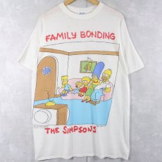 画像1: 90's THE SIMPSONS "FAMILY BONDING" キャラクタープリントTシャツ (1)