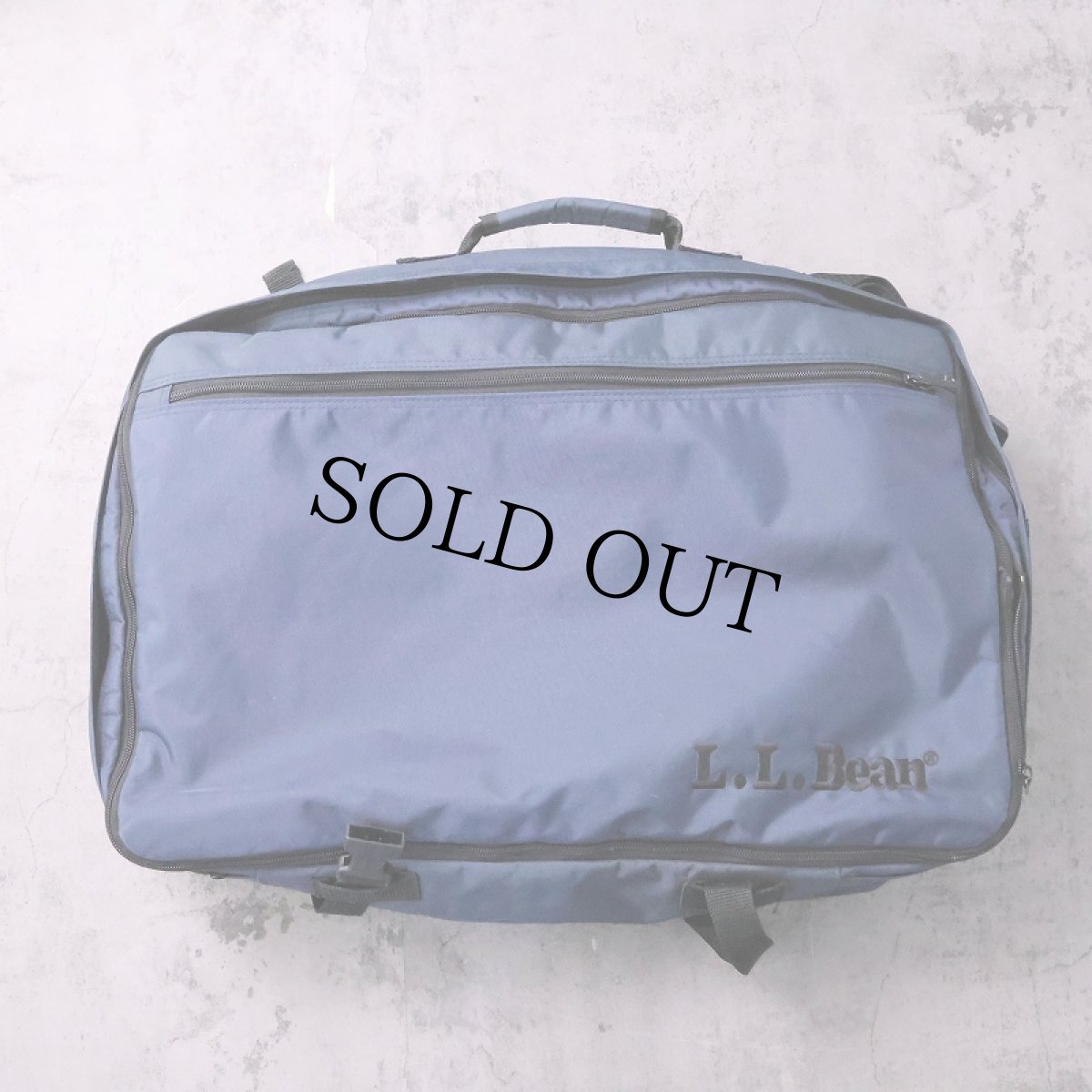 画像1: L.L.Bean ナイロントラベルバッグ NAVY (1)