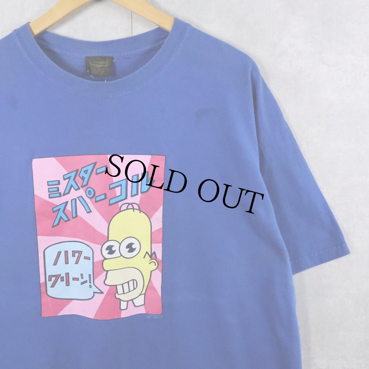 画像1: THE SIMPSONS "ミスター スパーコル" キャラクタープリントTシャツ XL (1)