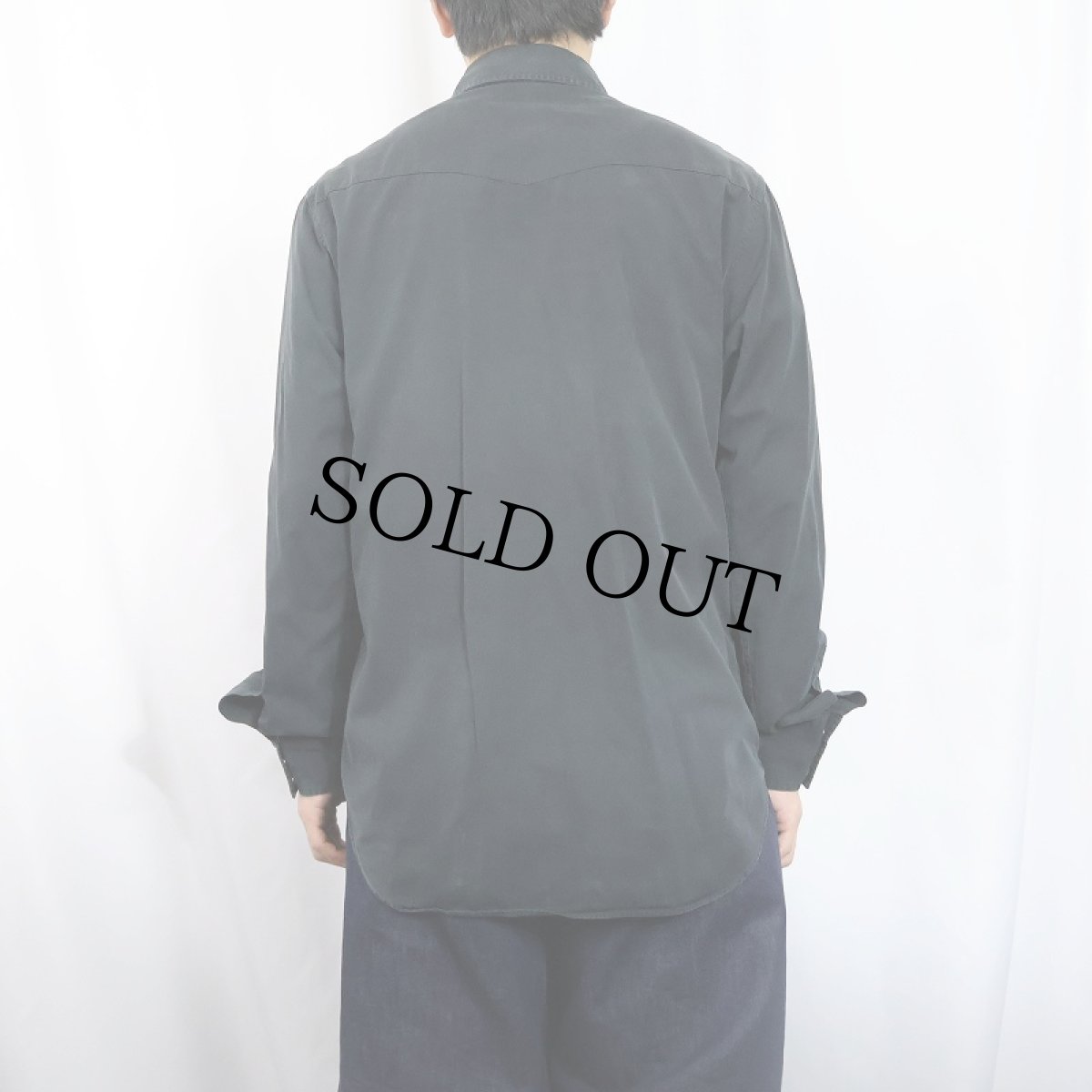 画像3: POLO Ralph Lauren コットンウエスタンシャツ BLACK M (3)