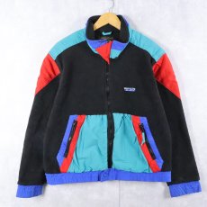 画像1: 80〜90's Eddie Bauer 切り替えデザイン フリースジャケット L (1)