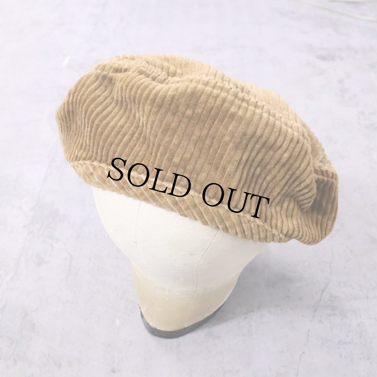 画像1: HERVIER コーデュロイベレー帽 (1)