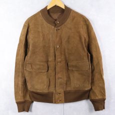 画像1: MODELL "A-1 TYPE" スエードレザー ヴァルスタージャケット M (1)