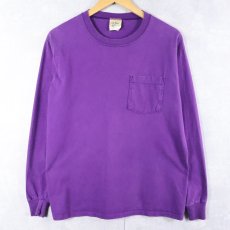 画像1: 90's L.L.Bean by RUSSELL ATHLETIC USA製 無地ポケットロンT M (1)