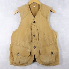 画像1: 〜40's ハーフムーン ハンティングベスト (1)